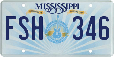 MS license plate FSH346