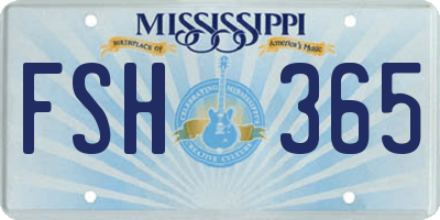 MS license plate FSH365