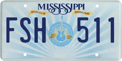 MS license plate FSH511