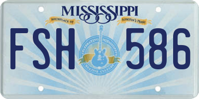 MS license plate FSH586