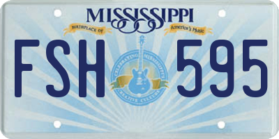 MS license plate FSH595