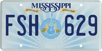 MS license plate FSH629