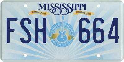 MS license plate FSH664