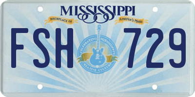 MS license plate FSH729