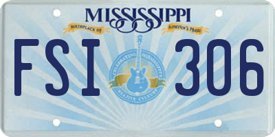 MS license plate FSI306