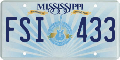 MS license plate FSI433