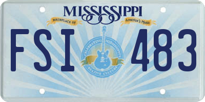 MS license plate FSI483