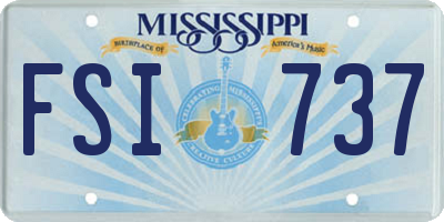 MS license plate FSI737