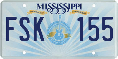 MS license plate FSK155