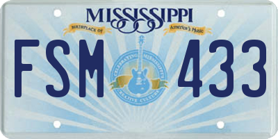 MS license plate FSM433