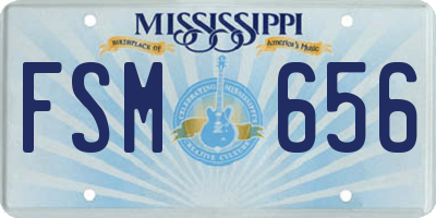 MS license plate FSM656