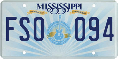 MS license plate FSO094