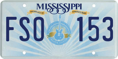 MS license plate FSO153