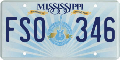 MS license plate FSO346