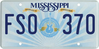 MS license plate FSO370