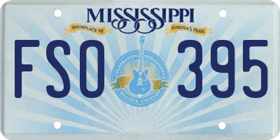 MS license plate FSO395