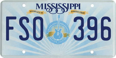 MS license plate FSO396