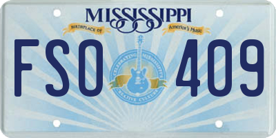 MS license plate FSO409