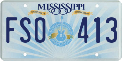 MS license plate FSO413