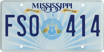 MS license plate FSO414
