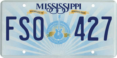 MS license plate FSO427