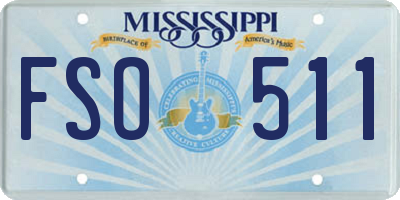 MS license plate FSO511