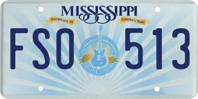 MS license plate FSO513