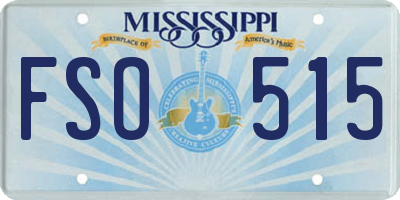 MS license plate FSO515