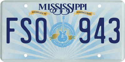 MS license plate FSO943
