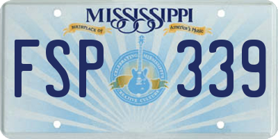MS license plate FSP339