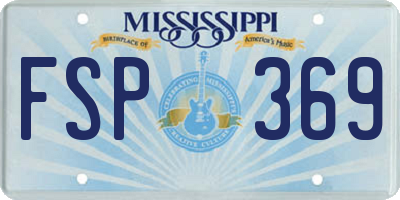 MS license plate FSP369