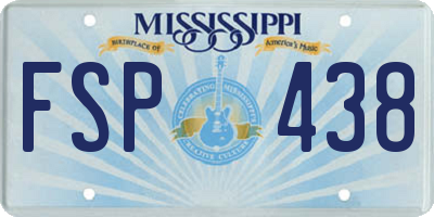 MS license plate FSP438