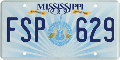 MS license plate FSP629