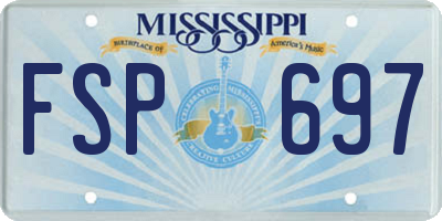 MS license plate FSP697