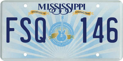 MS license plate FSQ146