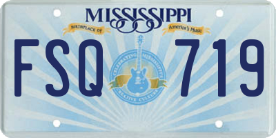 MS license plate FSQ719
