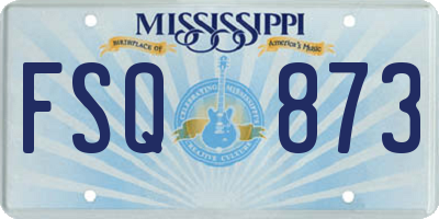 MS license plate FSQ873