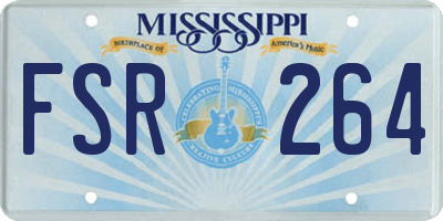 MS license plate FSR264
