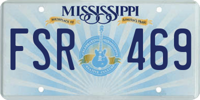 MS license plate FSR469