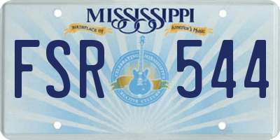 MS license plate FSR544