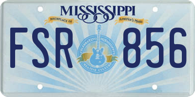 MS license plate FSR856