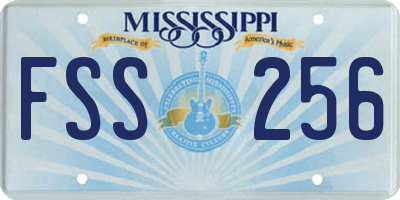 MS license plate FSS256