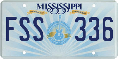 MS license plate FSS336