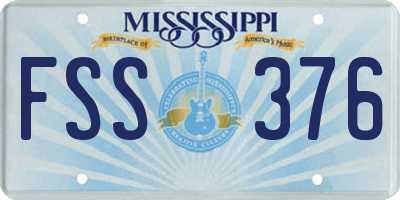 MS license plate FSS376