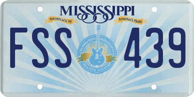 MS license plate FSS439