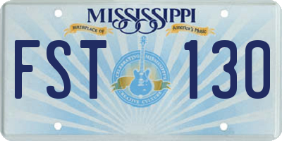 MS license plate FST130