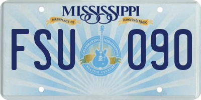 MS license plate FSU090