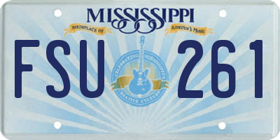 MS license plate FSU261