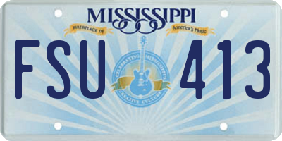 MS license plate FSU413