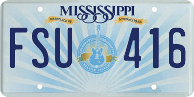 MS license plate FSU416